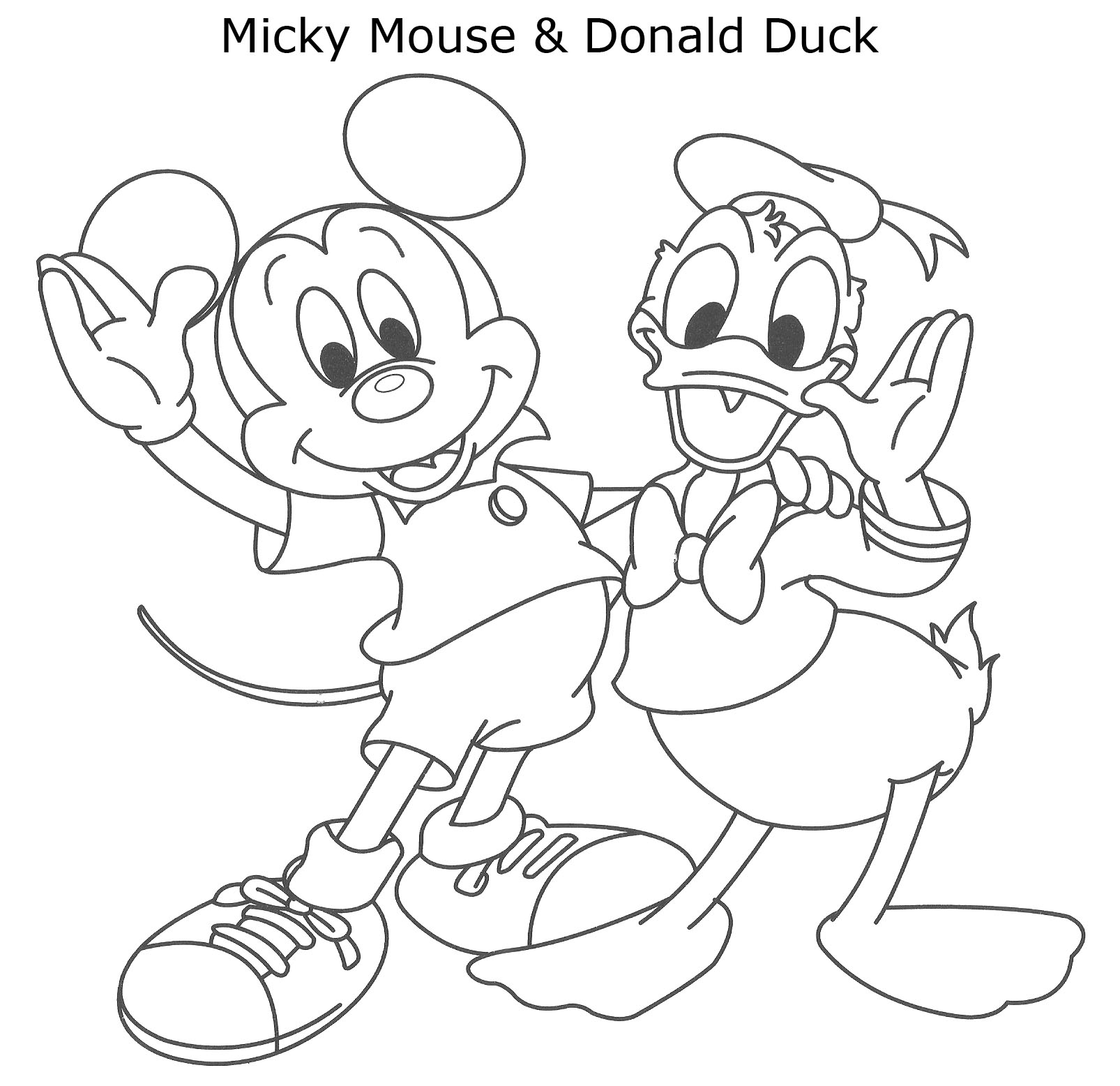Coloring page: Donald Duck (Cartoons) #30311 - Free Printable Coloring Pages