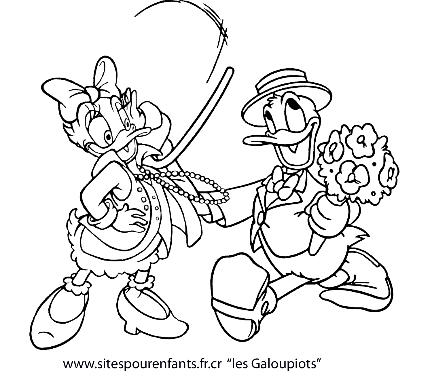 Coloring page: Donald Duck (Cartoons) #30312 - Free Printable Coloring Pages