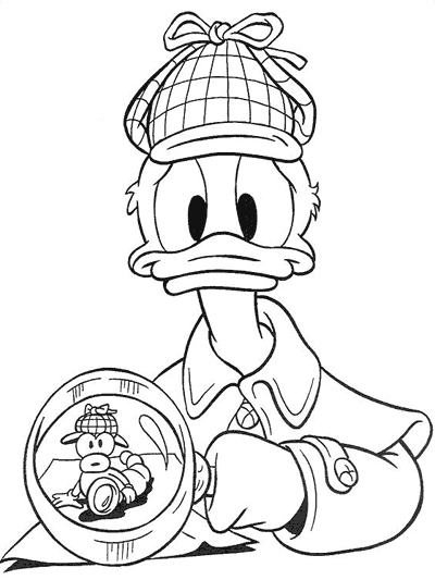 Coloring page: Donald Duck (Cartoons) #30315 - Free Printable Coloring Pages