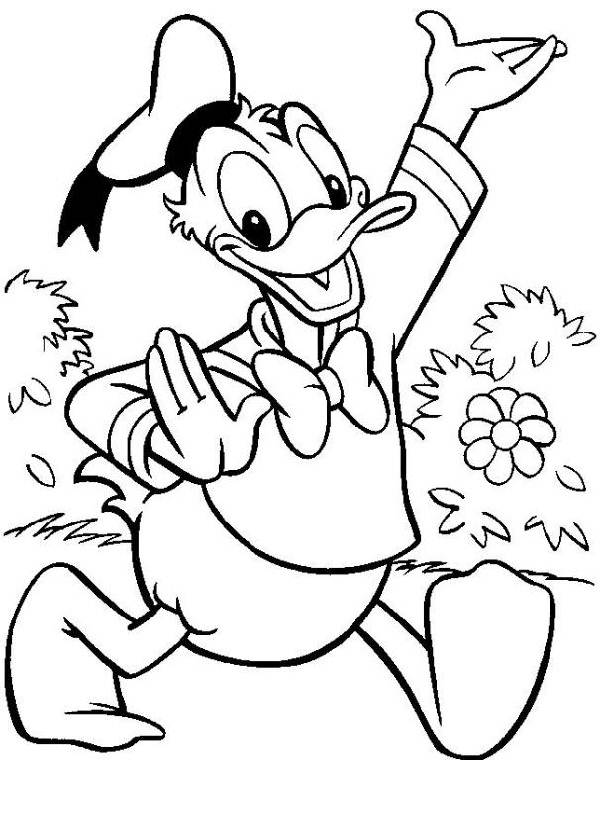 Drawing Donald Duck #30316 (Cartoons) – Printable coloring pages