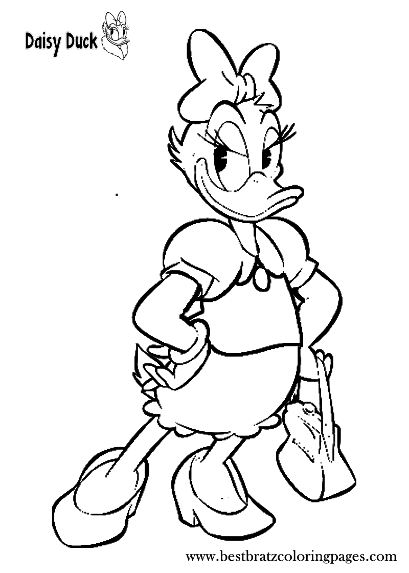Donald Duck Cartoons Printable Coloring Pages
