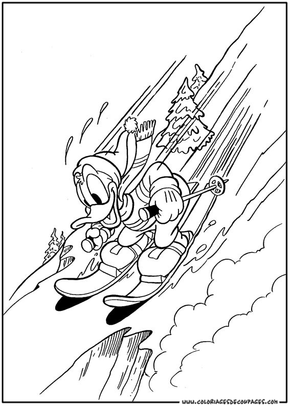 Coloring page: Donald Duck (Cartoons) #30342 - Free Printable Coloring Pages