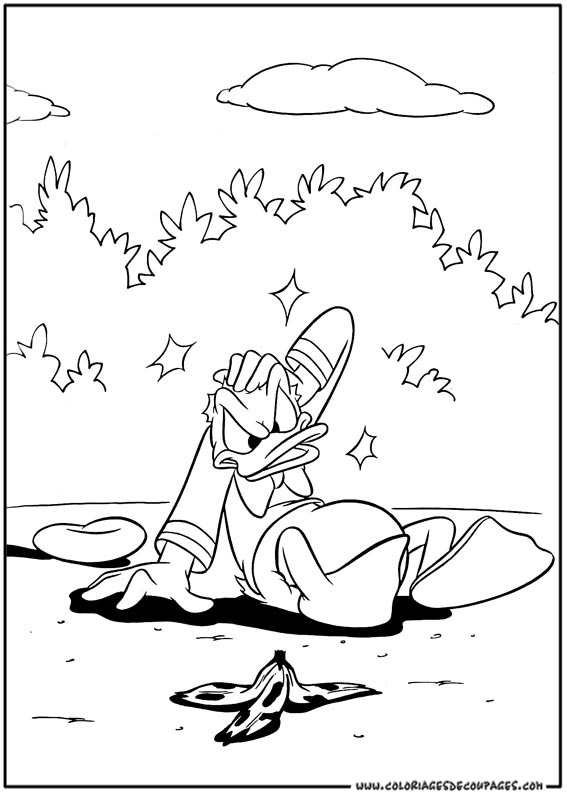 Coloring page: Donald Duck (Cartoons) #30350 - Free Printable Coloring Pages