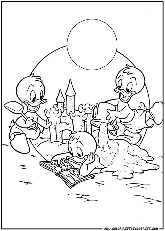 Coloring page: Donald Duck (Cartoons) #30361 - Free Printable Coloring Pages