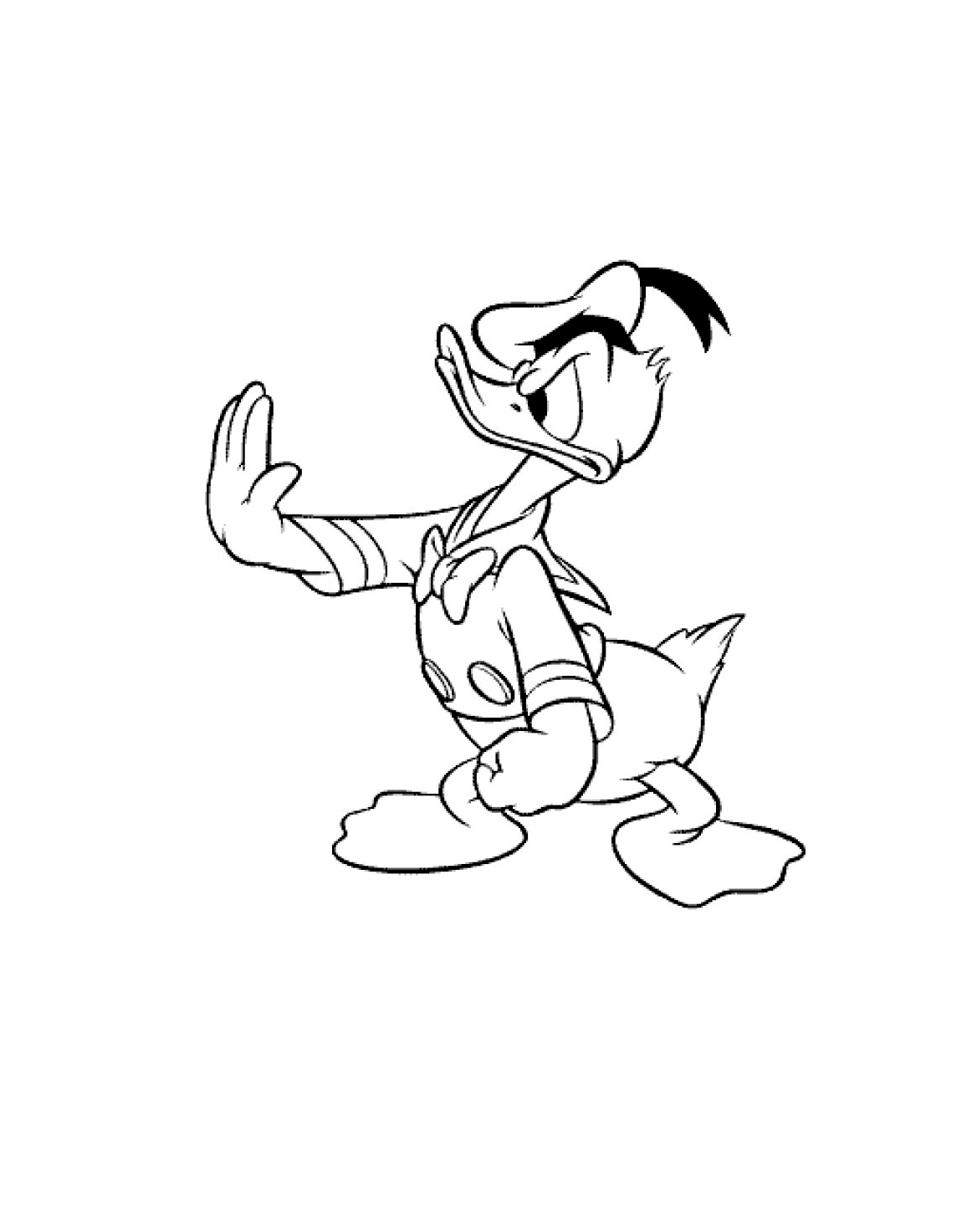 Coloring page: Donald Duck (Cartoons) #30373 - Free Printable Coloring Pages