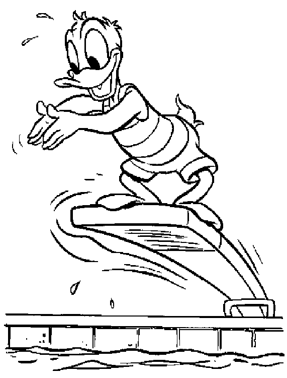 Coloring page: Donald Duck (Cartoons) #30378 - Free Printable Coloring Pages