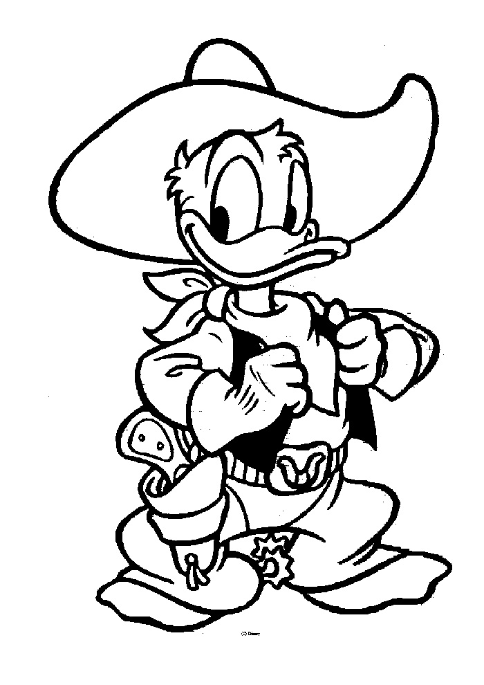 Coloring page: Donald Duck (Cartoons) #30419 - Free Printable Coloring Pages
