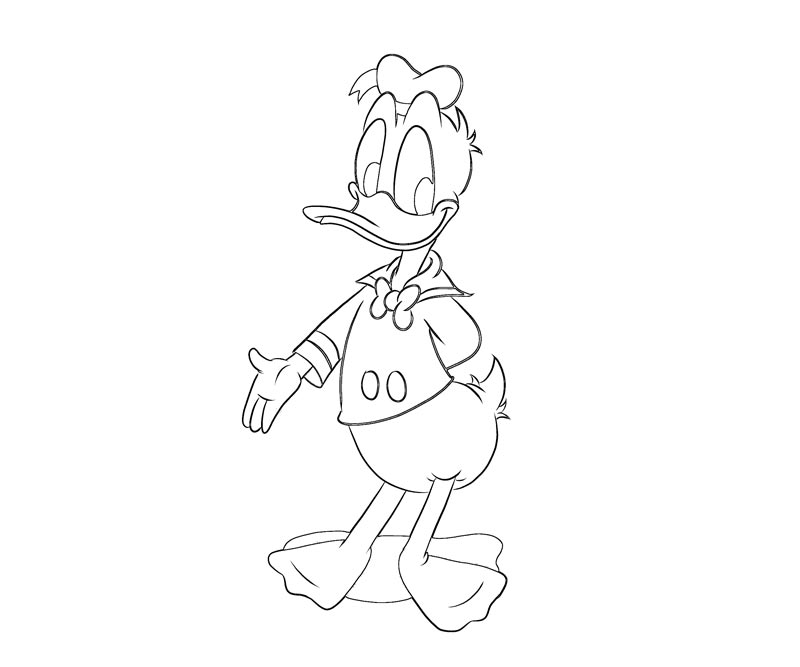 Coloring page: Donald Duck (Cartoons) #30432 - Free Printable Coloring Pages