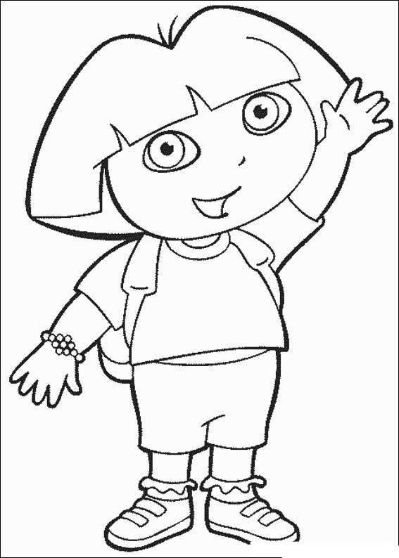 Coloring page: Dora the Explorer (Cartoons) #29718 - Free Printable Coloring Pages