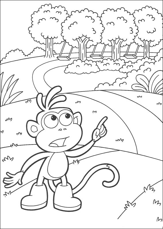 Drawing Dora the Explorer #29724 (Cartoons) – Printable coloring pages