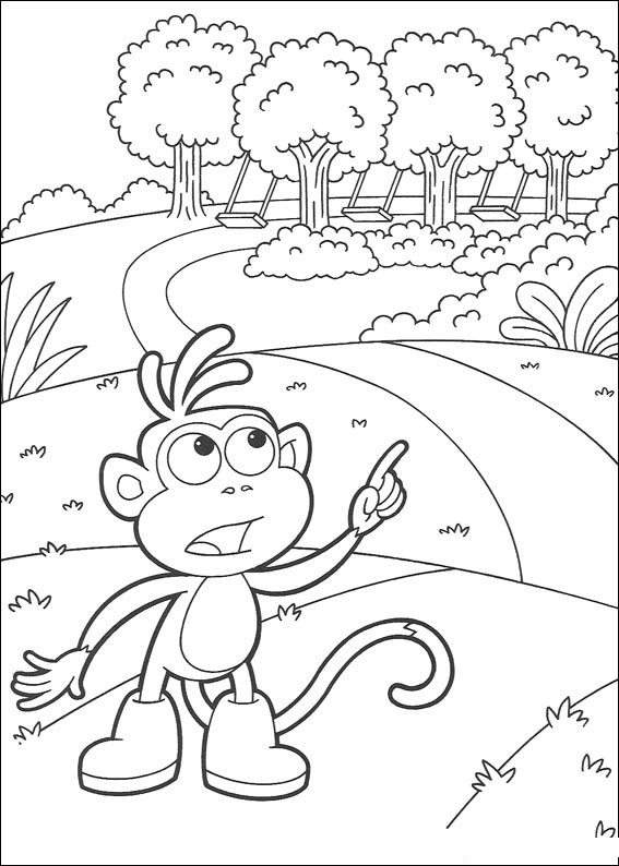 Coloring page: Dora the Explorer (Cartoons) #29724 - Free Printable Coloring Pages