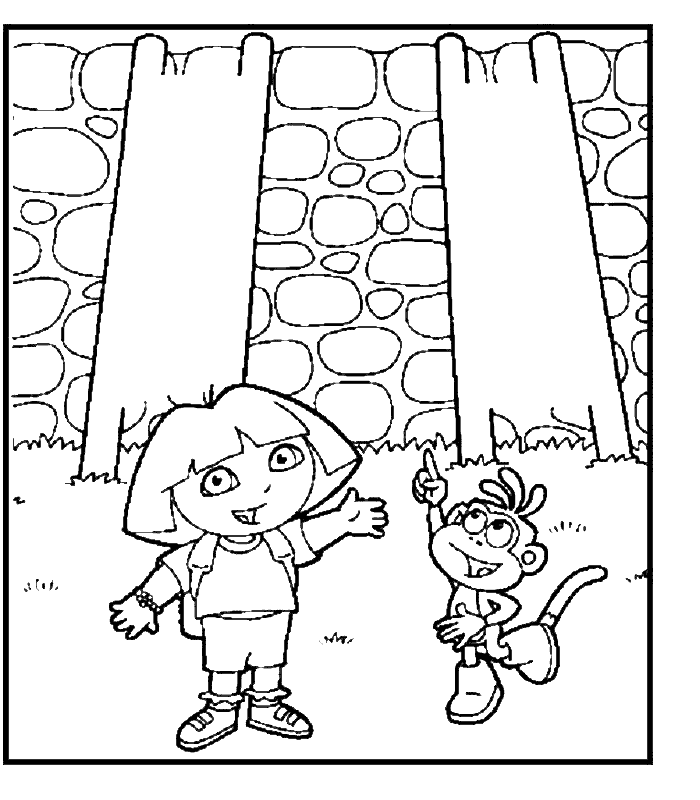 Coloring page: Dora the Explorer (Cartoons) #29727 - Free Printable Coloring Pages