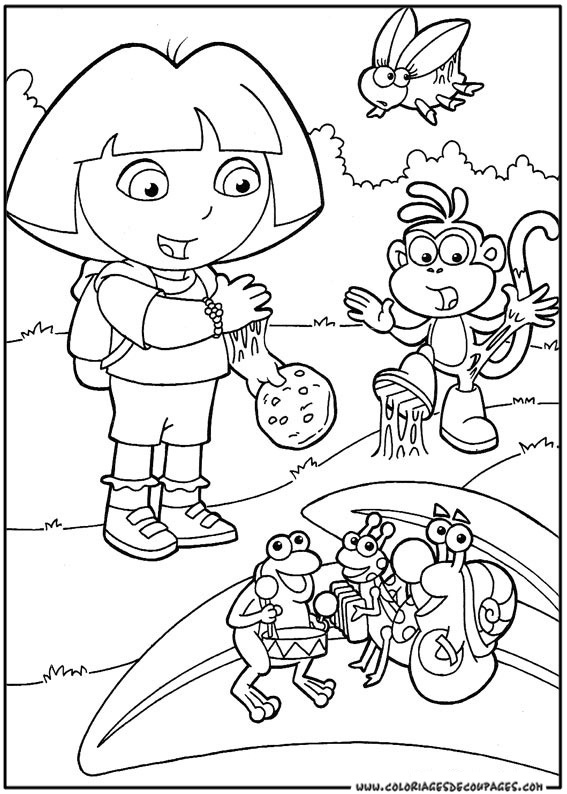 Coloring page: Dora the Explorer (Cartoons) #29728 - Free Printable Coloring Pages
