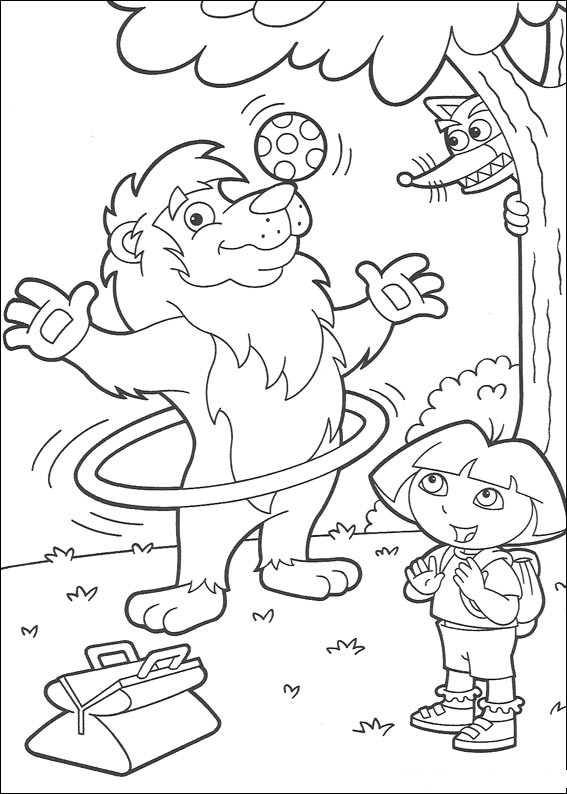 Coloring page: Dora the Explorer (Cartoons) #29730 - Free Printable Coloring Pages