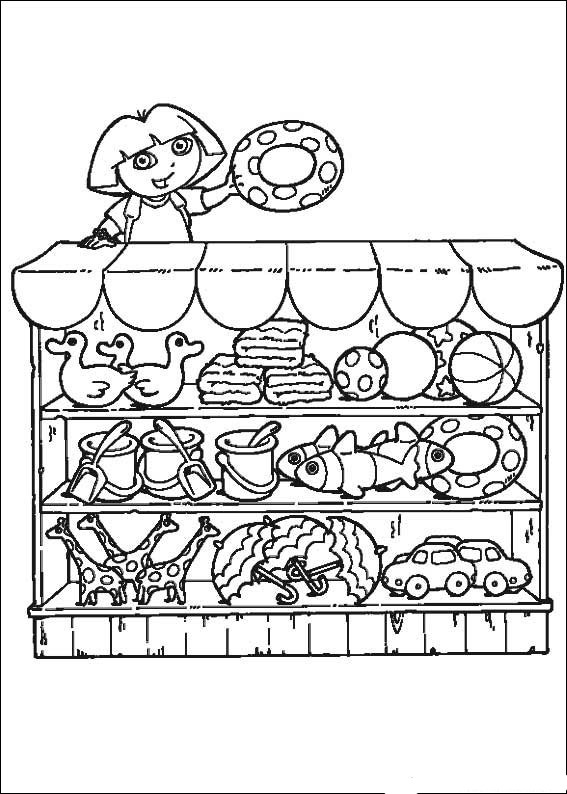Coloring page: Dora the Explorer (Cartoons) #29745 - Free Printable Coloring Pages