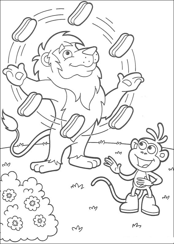 Coloring page: Dora the Explorer (Cartoons) #29752 - Free Printable Coloring Pages