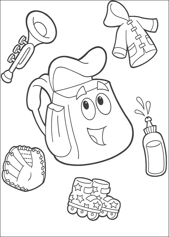 Coloring page: Dora the Explorer (Cartoons) #29757 - Free Printable Coloring Pages