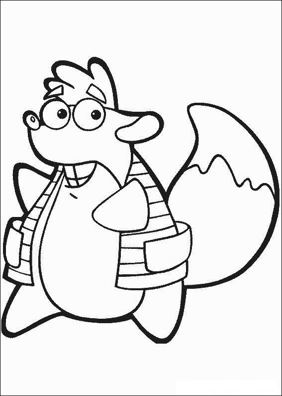 Coloring page: Dora the Explorer (Cartoons) #29759 - Free Printable Coloring Pages