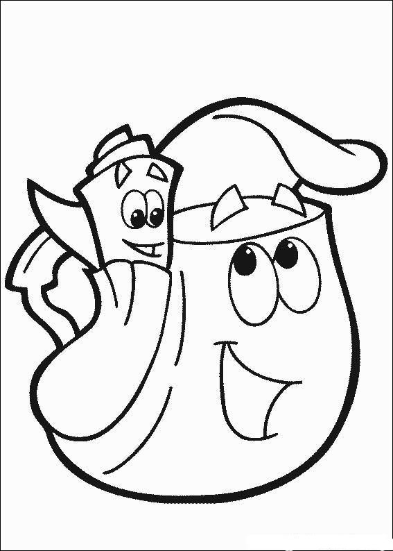 Coloring page: Dora the Explorer (Cartoons) #29762 - Free Printable Coloring Pages