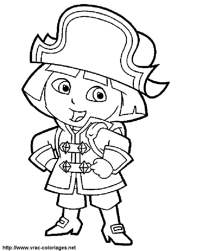 Coloring page: Dora the Explorer (Cartoons) #29768 - Free Printable Coloring Pages