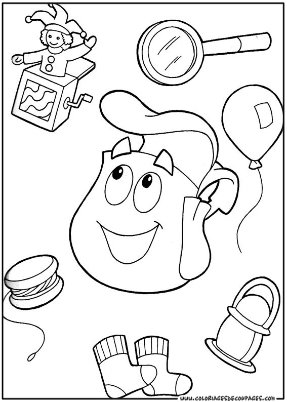 Coloring page: Dora the Explorer (Cartoons) #29779 - Free Printable Coloring Pages