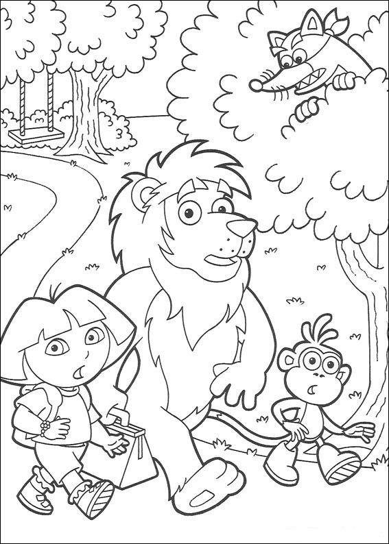 Coloring page: Dora the Explorer (Cartoons) #29782 - Free Printable Coloring Pages