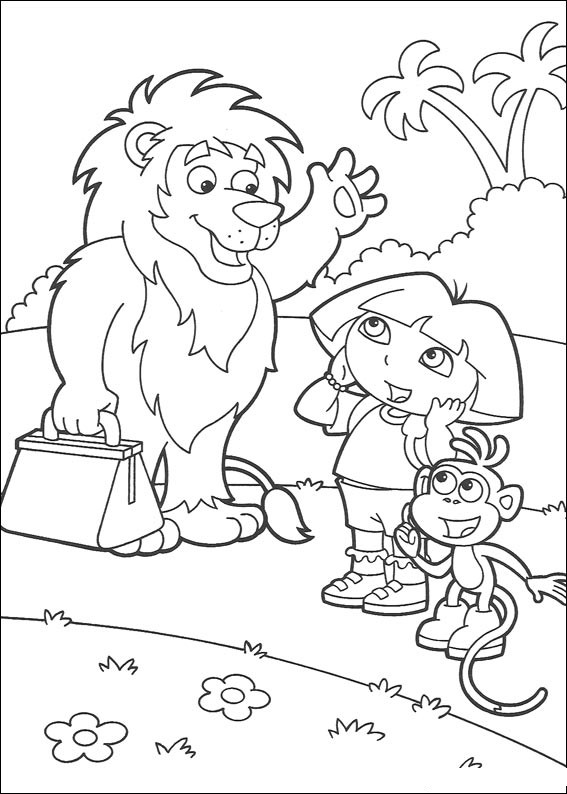 Coloring page: Dora the Explorer (Cartoons) #29784 - Free Printable Coloring Pages