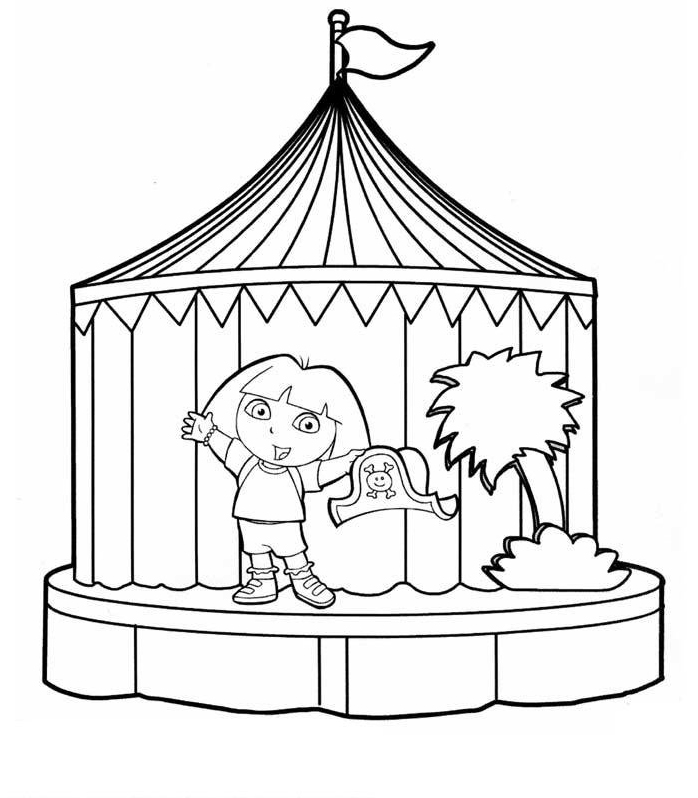 Coloring page: Dora the Explorer (Cartoons) #29787 - Free Printable Coloring Pages