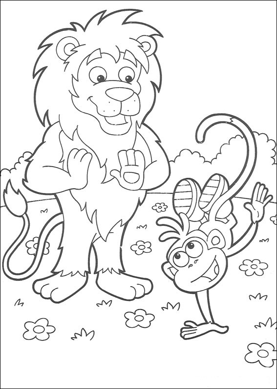 Coloring page: Dora the Explorer (Cartoons) #29790 - Free Printable Coloring Pages