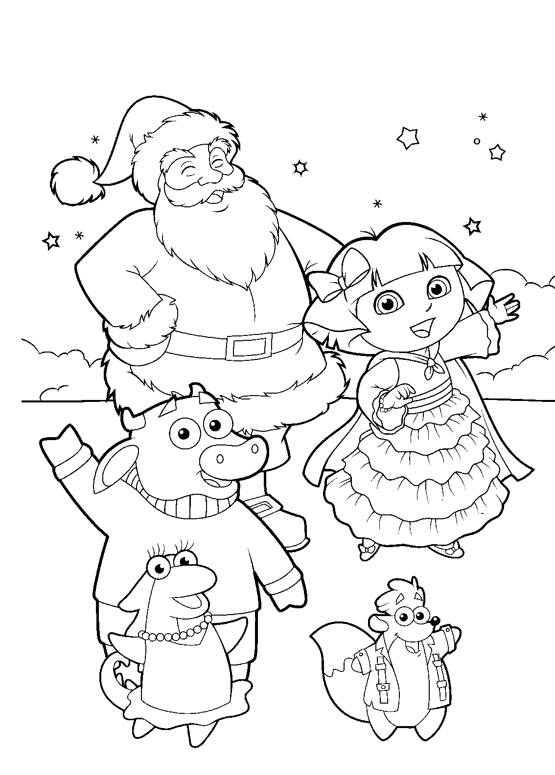 Coloring page: Dora the Explorer (Cartoons) #29793 - Free Printable Coloring Pages