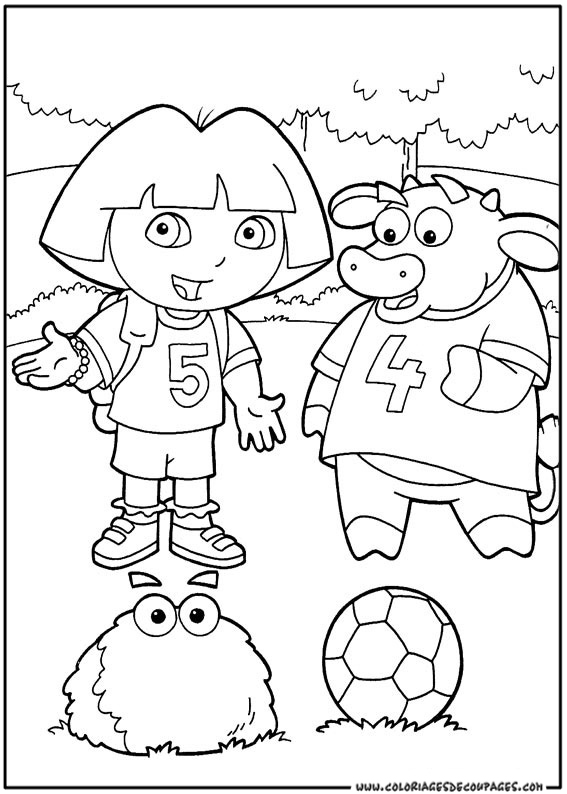 Coloring page: Dora the Explorer (Cartoons) #29798 - Free Printable Coloring Pages