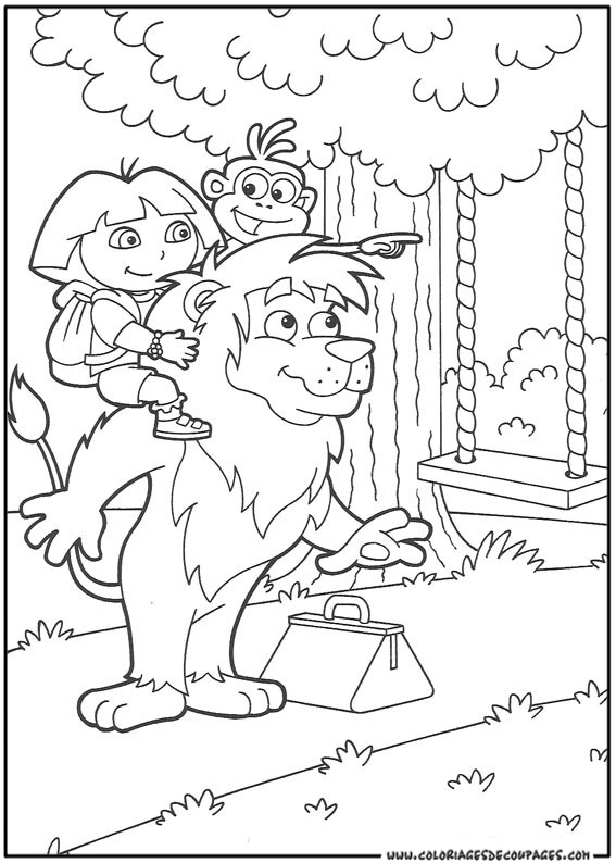 Coloring page: Dora the Explorer (Cartoons) #29799 - Free Printable Coloring Pages