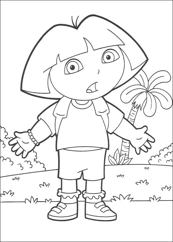 Coloring page: Dora the Explorer (Cartoons) #29802 - Free Printable Coloring Pages