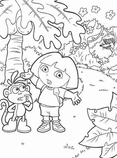 Drawing Dora the Explorer #29803 (Cartoons) – Printable coloring pages