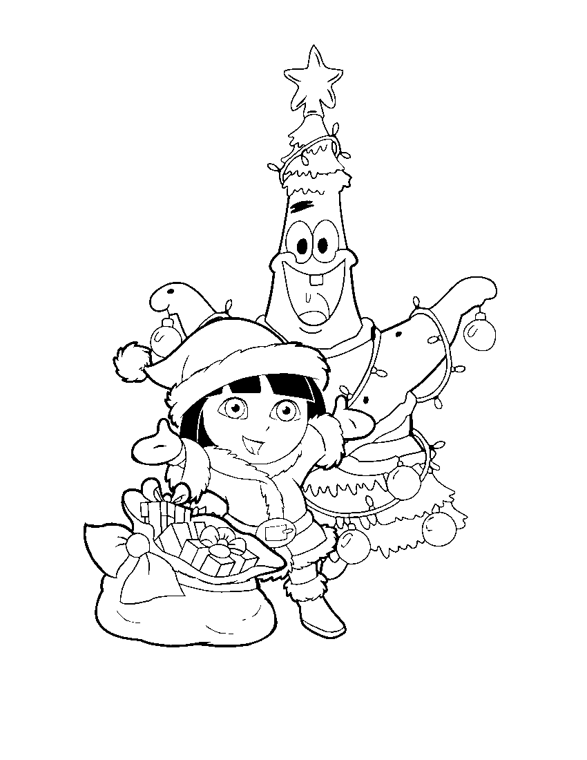 Coloring page: Dora the Explorer (Cartoons) #29805 - Free Printable Coloring Pages