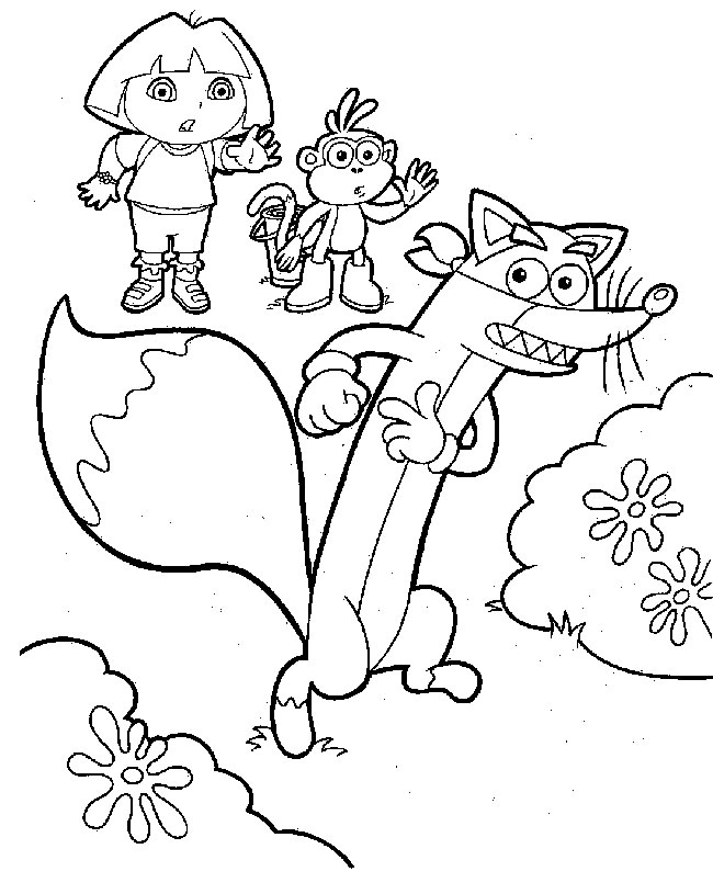 Coloring page: Dora the Explorer (Cartoons) #29808 - Free Printable Coloring Pages