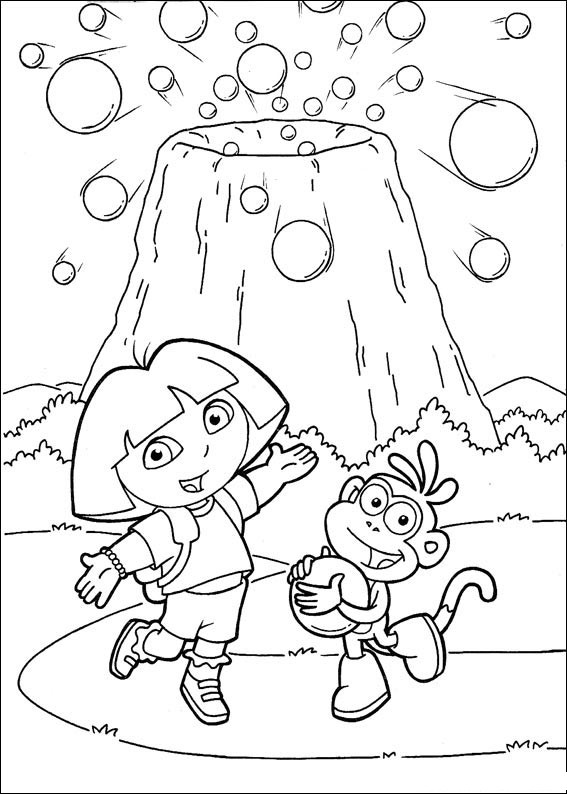 Coloring page: Dora the Explorer (Cartoons) #29814 - Free Printable Coloring Pages