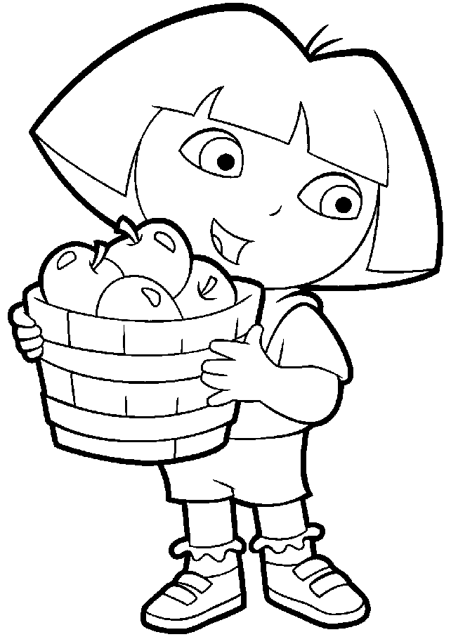 Coloring page: Dora the Explorer (Cartoons) #29815 - Free Printable Coloring Pages
