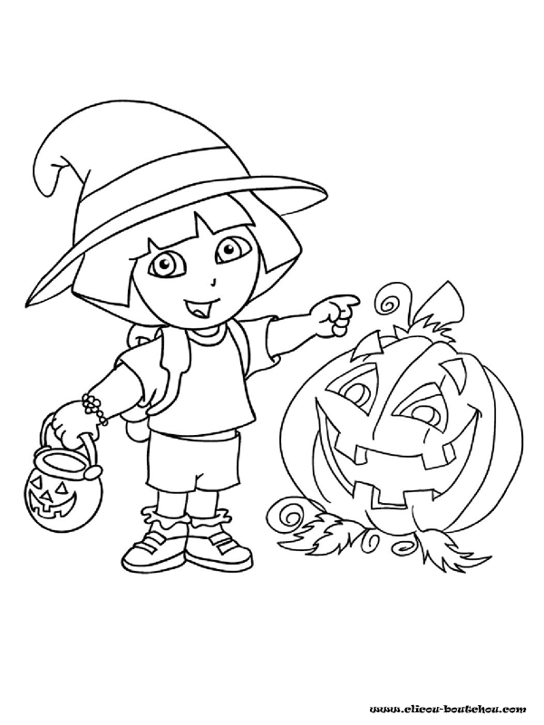 Coloring page: Dora the Explorer (Cartoons) #29818 - Free Printable Coloring Pages