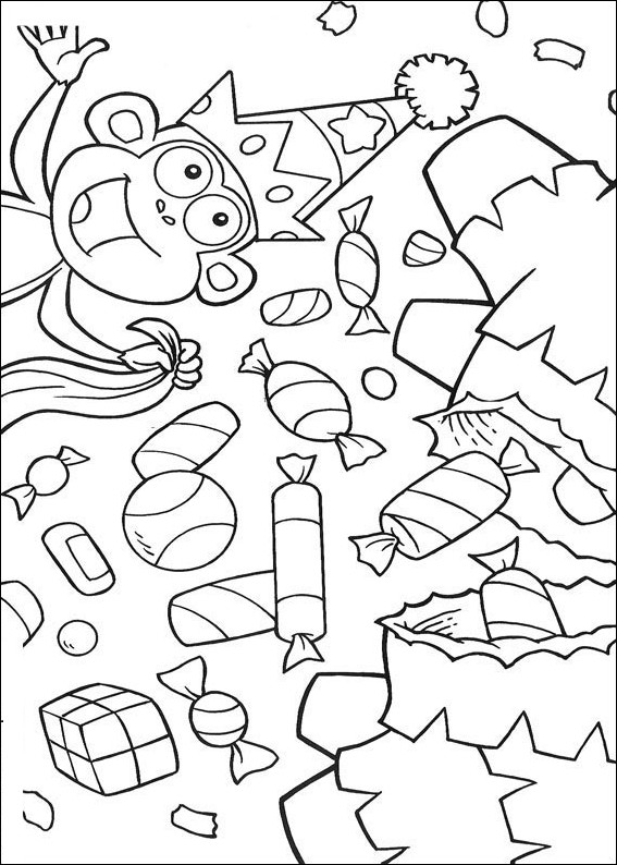 Coloring page: Dora the Explorer (Cartoons) #29819 - Free Printable Coloring Pages