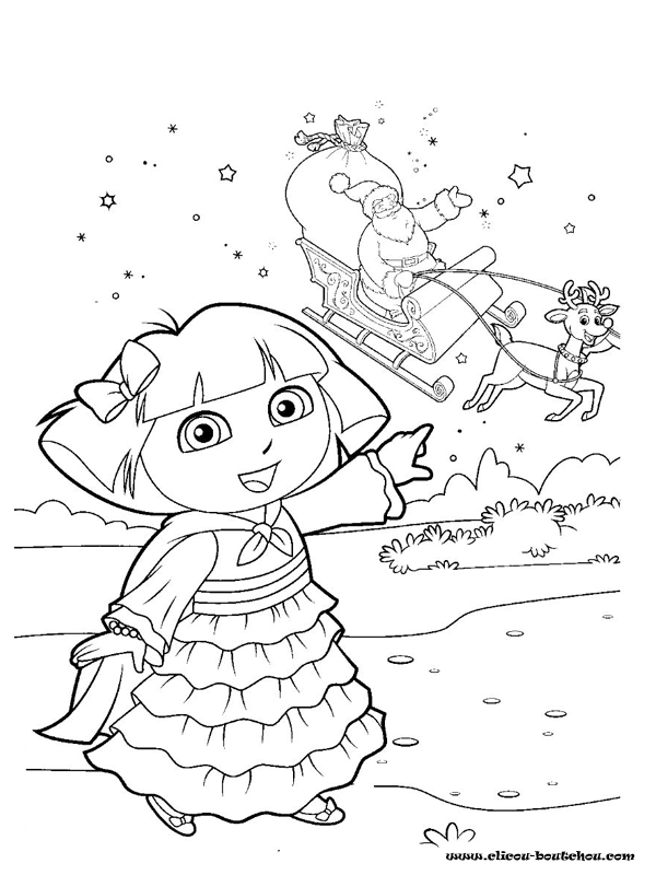 Coloring page: Dora the Explorer (Cartoons) #29820 - Free Printable Coloring Pages