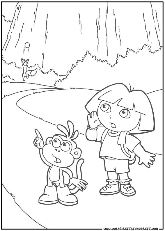 Coloring page: Dora the Explorer (Cartoons) #29822 - Free Printable Coloring Pages