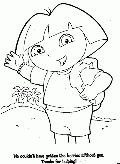 Coloring page: Dora the Explorer (Cartoons) #29823 - Free Printable Coloring Pages