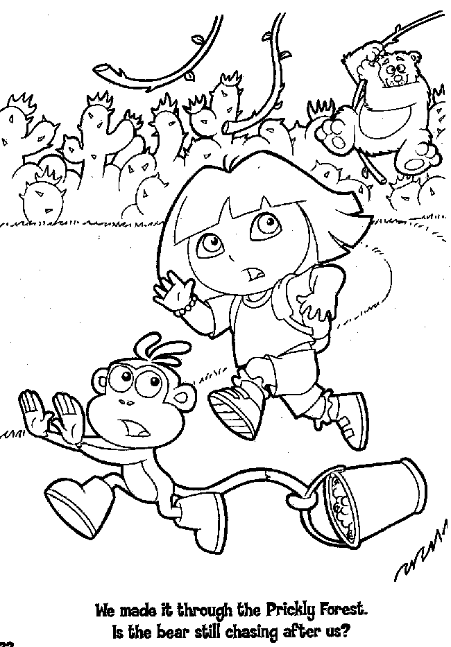 Coloring page: Dora the Explorer (Cartoons) #29824 - Free Printable Coloring Pages