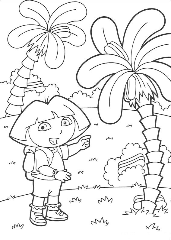 Coloring page: Dora the Explorer (Cartoons) #29828 - Free Printable Coloring Pages