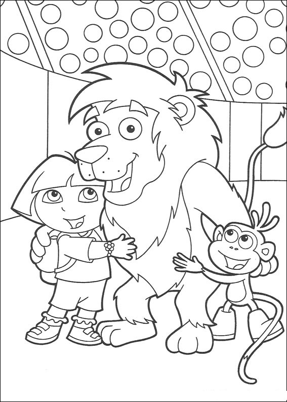 Coloring page: Dora the Explorer (Cartoons) #29831 - Free Printable Coloring Pages