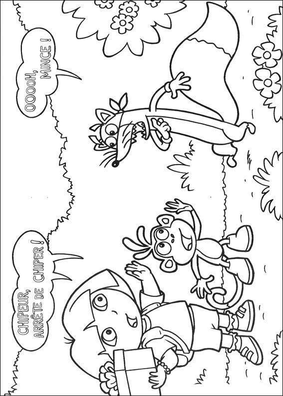 Coloring page: Dora the Explorer (Cartoons) #29834 - Free Printable Coloring Pages