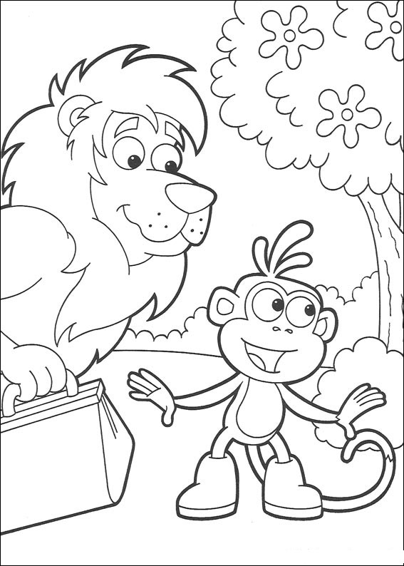 Coloring page: Dora the Explorer (Cartoons) #29842 - Free Printable Coloring Pages