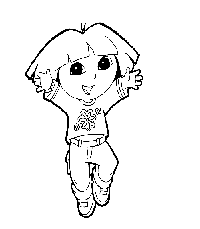 Coloring page: Dora the Explorer (Cartoons) #29846 - Free Printable Coloring Pages