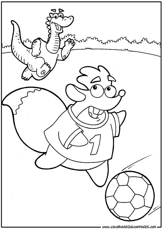 Coloring page: Dora the Explorer (Cartoons) #29849 - Free Printable Coloring Pages